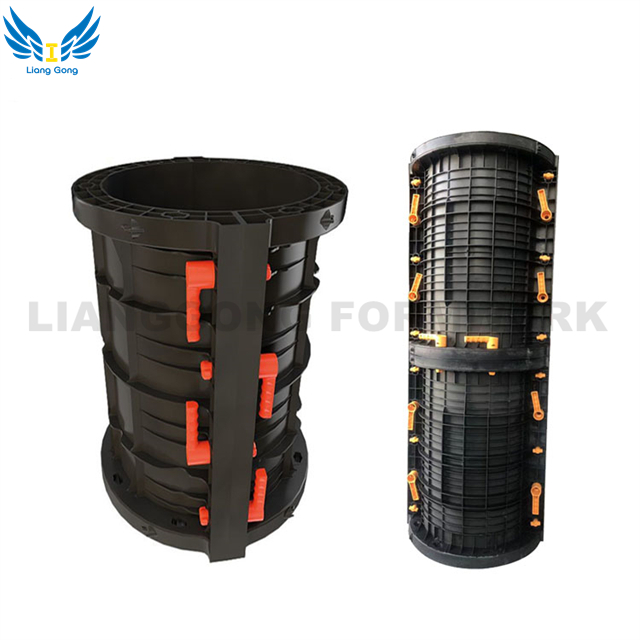 Lianggong 省力プラスチック円形型枠/柱コンクリート建設用角柱型枠