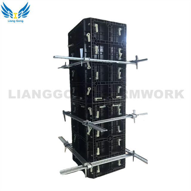 Lianggong 省力プラスチック円形型枠/柱コンクリート建設用角柱型枠
